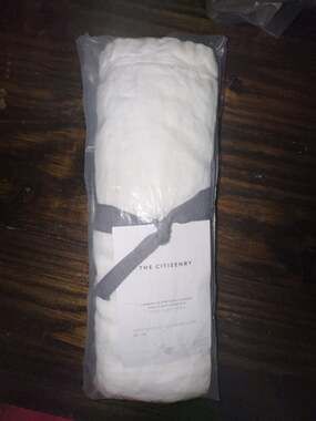 The Citizenry Stonewashed Linen Euro Sham 26x26 White